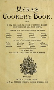 Cover of Myra's cookery book by Myra