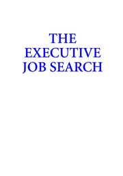 Front cover of The Executive Job Search by Orrin Wood