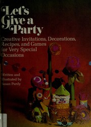 Cover of Let's give a party by Susan Gold Purdy
