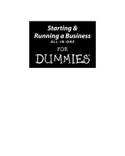 Front cover of Starting & running a business all-in-one for dummies by Liz Barclay