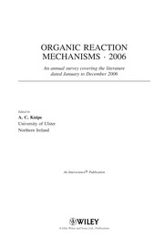 Front cover of Organic reaction mechanisms 2006 by A. C. Knipe