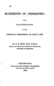 Cover of Rudiments of chemistry by D. B. Reid