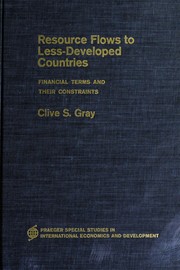 Front cover of Resource flows to less-developed countries by Clive S. Gray