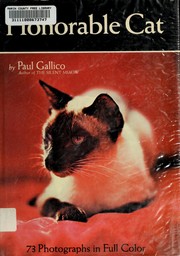 Cover of Honorable cat by Paul Gallico