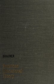 Cover of American educational theory by Charles J. Brauner
