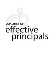 Front cover of Qualities of effective principals by James H. Stronge
