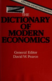 Cover of Pearce by David W. Pearce
