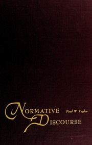 Cover of Normative discourse by Paul W. Taylor