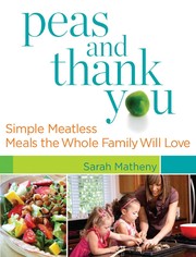 Cover of Peas and thank you by Sarah Matheny