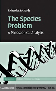 Cover of The species problem by Richard A. Richards