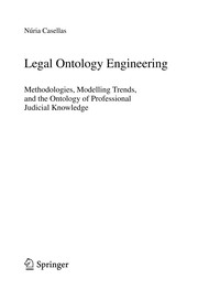 Front cover of Legal ontology engineering by Núria Casellas