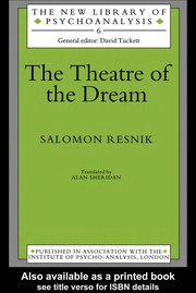 Cover of The Theatre Of Dream by Salomon Resnik