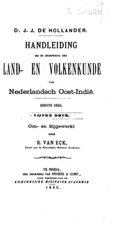 Front cover of Handleiding bij de Beoefening der Land- en Volkenkunde van Nederlandsch Oost-Indië by J. J. de Hollander