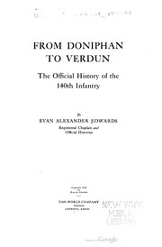 Front cover of From Doniphan to Verdun by Evan Alexander Edwards