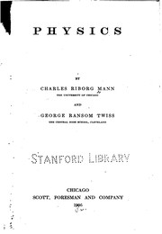 Cover of Physics by Charles Riborg Mann