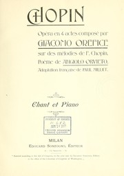Cover of Chopin by Giacomo Orefice