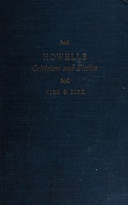 Front cover of Criticism and fiction, and other essays by William Dean Howells