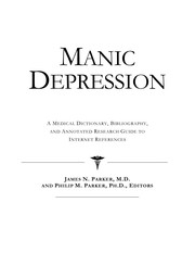 Cover of Manic depression by James N. Parker