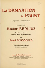 Front cover of La damnation de Faust by Hector Berlioz