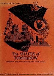 Cover of The shapes of tomorrow by United States. Committee on Space Science Oriented Mathematics.