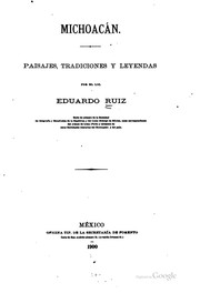 Cover of Michoacán by Ruiz, Eduardo