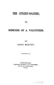 Front cover of The citizen-soldier, or, Memoirs of a volunteer by Beatty, John