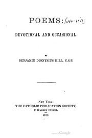 Front cover of Poems by Edmund of the Heart of Mary, Father, 1842-1916