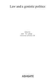 Cover of Law and agonistic politics by Andrew Schaap