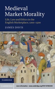 Cover of Medieval market morality by James Davis