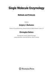 Front cover of Single molecule enzymology by Gregory I. Mashanov
