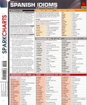 Front cover of SparkCharts Spanish idioms & advanced vocabulary by Tracy Van Bishop