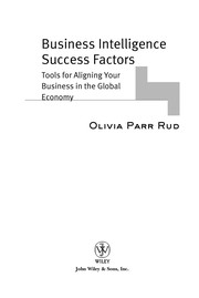 Cover of Business intelligence success factors by Olivia Parr Rud