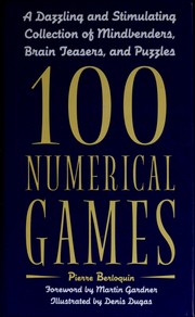 Cover of 100 Jeux Numériques by Pierre Berloquin
