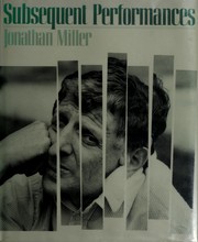 Cover of Subsequent performances by Jonathan Miller