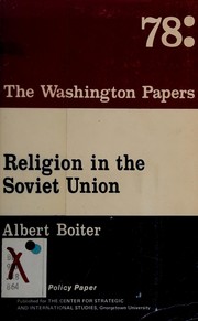 Front cover of Religion in the Soviet Union by Albert Boiter