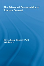 Cover of The advanced econometrics of tourism demand by Haiyan Song