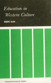 Front cover of Education in Western culture by Ulich, Robert