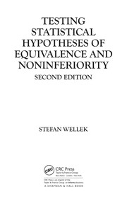Front cover of Testing statistical hypotheses of equivalence and noninferiority by Stefan Wellek