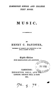 Cover of Music by Henry Charles Banister