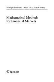 Front cover of Mathematical Methods for Financial Markets, ed. by M. Jeanblanc by M. Jeanblanc