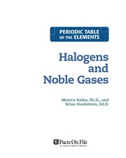 Front cover of Halogens and noble gases by Monica Halka