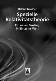 Front cover of Spezielle Relativita tstheorie by Helmut Gu nther