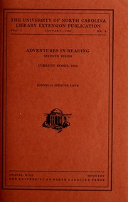 Front cover of Adventures in reading by Russell Potter