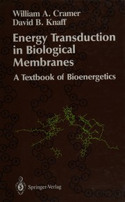 Front cover of Energy transduction in biological membranes by W. A. Cramer