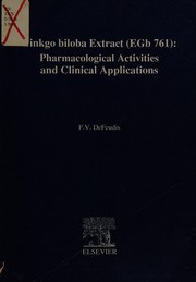 Front cover of Ginkgo biloba extract (EGB 761) by F. V. DeFeudis