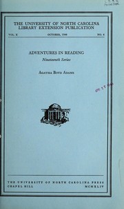 Front cover of Adventures in reading by Russell Potter