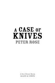 Cover of A case of Knives by Peter Rose