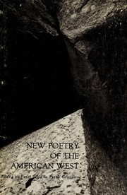 Front cover of New poetry of the American West by Wild, Peter