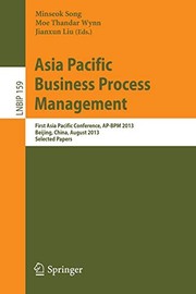Front cover of Asia Pacific Business Process Management by Minseok Song