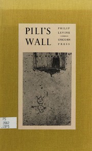 Cover of Pili's wall by Philip Levine
